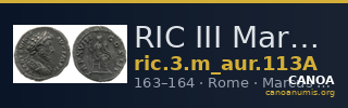 RIC III Marcus Aurelius 113A — CANOA