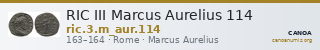 RIC III Marcus Aurelius 114 — CANOA