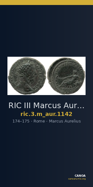 RIC III Marcus Aurelius 1142 — CANOA