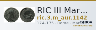 RIC III Marcus Aurelius 1142 — CANOA