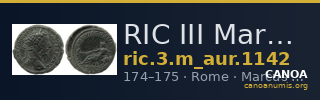 RIC III Marcus Aurelius 1142 — CANOA