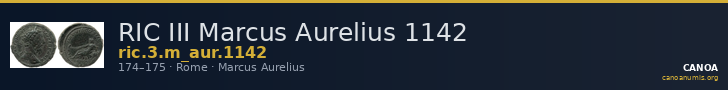 RIC III Marcus Aurelius 1142 — CANOA