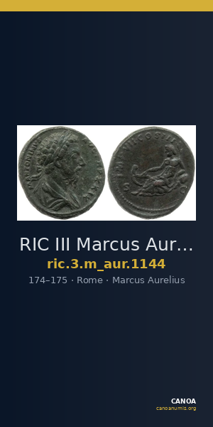 RIC III Marcus Aurelius 1144 — CANOA