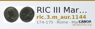 RIC III Marcus Aurelius 1144 — CANOA