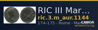 RIC III Marcus Aurelius 1144 — CANOA