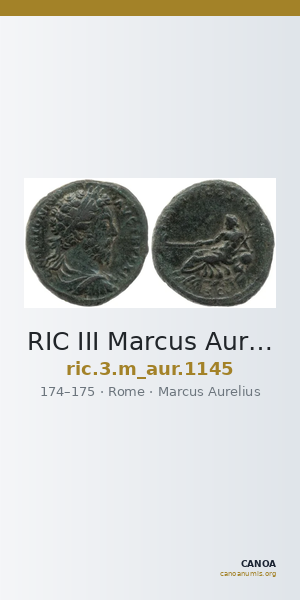 RIC III Marcus Aurelius 1145 — CANOA