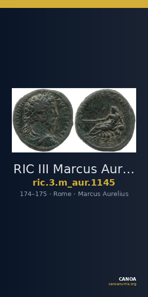 RIC III Marcus Aurelius 1145 — CANOA
