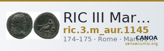 RIC III Marcus Aurelius 1145 — CANOA