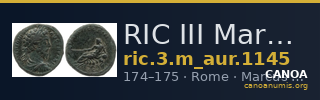 RIC III Marcus Aurelius 1145 — CANOA