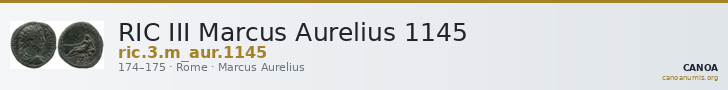 RIC III Marcus Aurelius 1145 — CANOA