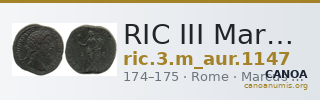 RIC III Marcus Aurelius 1147 — CANOA