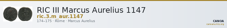 RIC III Marcus Aurelius 1147 — CANOA