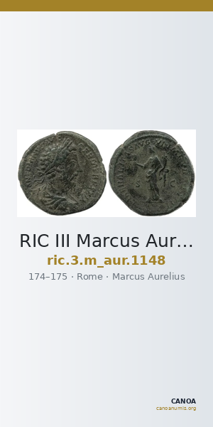 RIC III Marcus Aurelius 1148 — CANOA