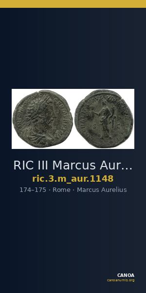 RIC III Marcus Aurelius 1148 — CANOA