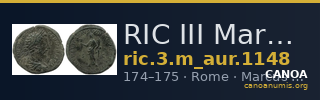RIC III Marcus Aurelius 1148 — CANOA