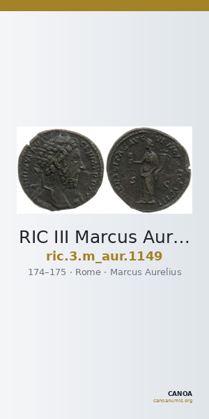 RIC III Marcus Aurelius 1149 — CANOA