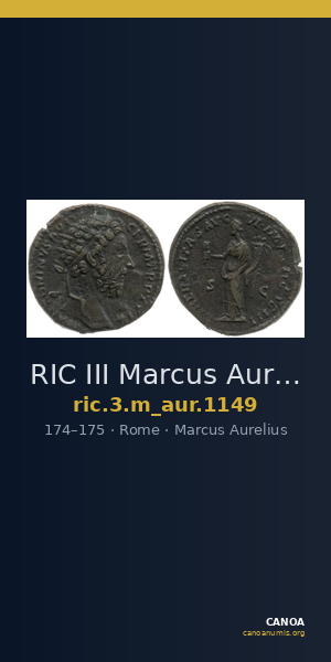 RIC III Marcus Aurelius 1149 — CANOA