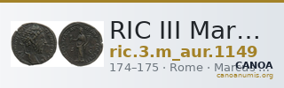 RIC III Marcus Aurelius 1149 — CANOA