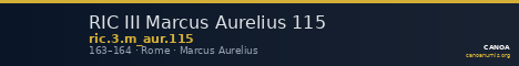 RIC III Marcus Aurelius 115 — CANOA