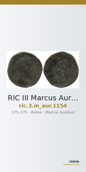 RIC III Marcus Aurelius 1154 — CANOA