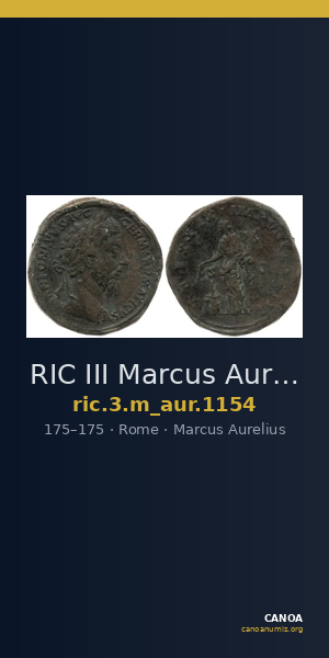 RIC III Marcus Aurelius 1154 — CANOA