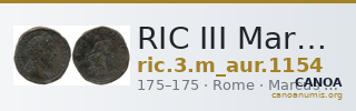 RIC III Marcus Aurelius 1154 — CANOA