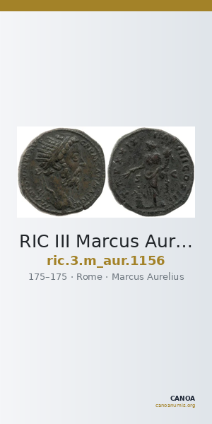 RIC III Marcus Aurelius 1156 — CANOA