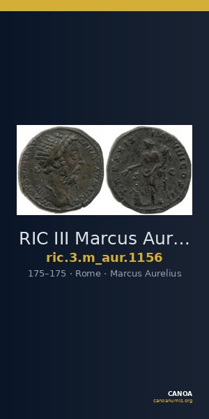 RIC III Marcus Aurelius 1156 — CANOA