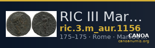 RIC III Marcus Aurelius 1156 — CANOA