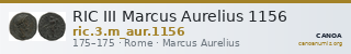 RIC III Marcus Aurelius 1156 — CANOA