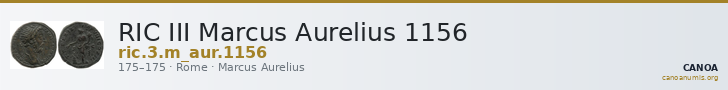 RIC III Marcus Aurelius 1156 — CANOA