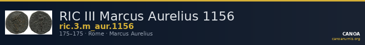 RIC III Marcus Aurelius 1156 — CANOA