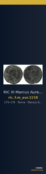 RIC III Marcus Aurelius 1158 — CANOA