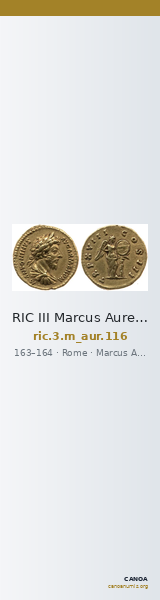 RIC III Marcus Aurelius 116 — CANOA