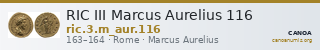RIC III Marcus Aurelius 116 — CANOA