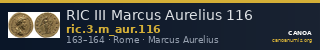 RIC III Marcus Aurelius 116 — CANOA