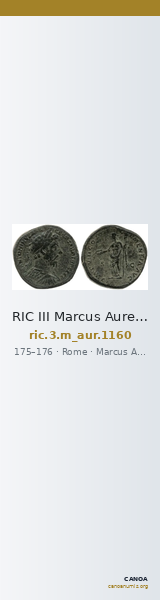 RIC III Marcus Aurelius 1160 — CANOA