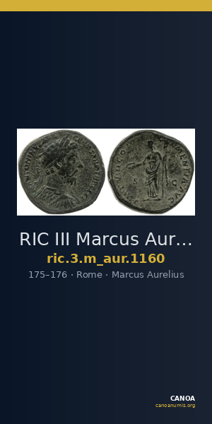 RIC III Marcus Aurelius 1160 — CANOA