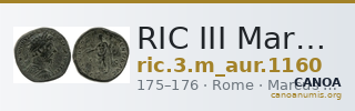 RIC III Marcus Aurelius 1160 — CANOA