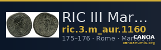 RIC III Marcus Aurelius 1160 — CANOA