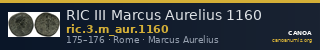 RIC III Marcus Aurelius 1160 — CANOA