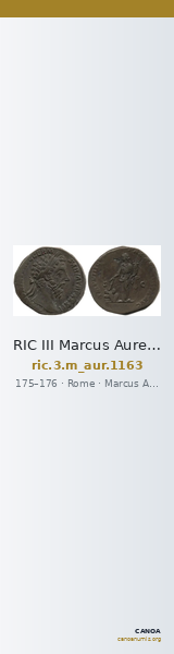 RIC III Marcus Aurelius 1163 — CANOA