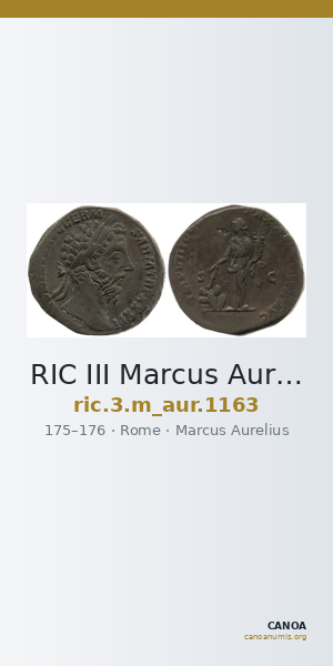 RIC III Marcus Aurelius 1163 — CANOA
