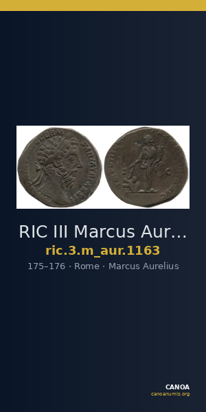 RIC III Marcus Aurelius 1163 — CANOA