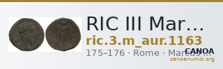 RIC III Marcus Aurelius 1163 — CANOA