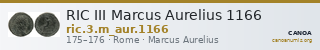 RIC III Marcus Aurelius 1166 — CANOA