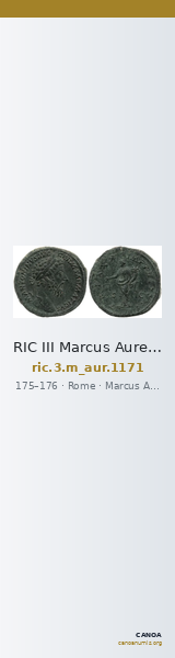RIC III Marcus Aurelius 1171 — CANOA