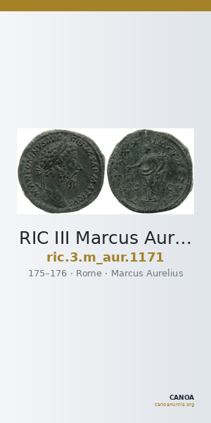 RIC III Marcus Aurelius 1171 — CANOA