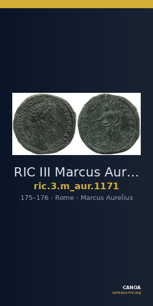 RIC III Marcus Aurelius 1171 — CANOA