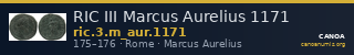 RIC III Marcus Aurelius 1171 — CANOA